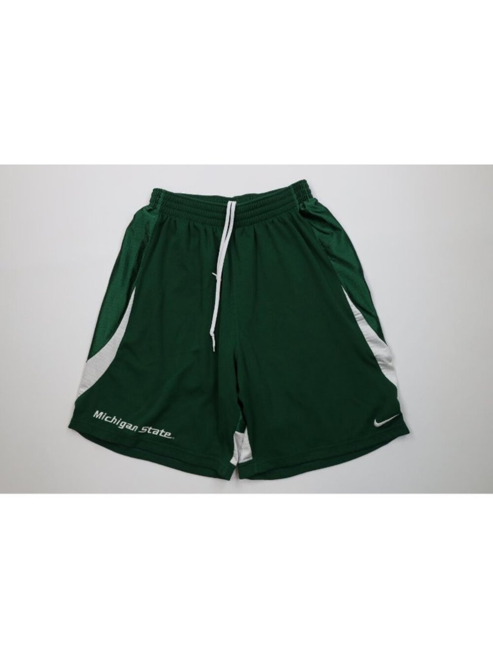 Vintage Nike Mens Medium Heavyweight Michigan State University Basketball Shorts